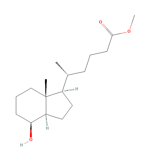 (δR,1R,3aR,4S,7aR)-Octahydro-4-hydroxy-δ,7a-dimethyl-1H-indene-1-pentanoic Acid Methyl Ester (CAS: 135359-40-9) - Related Chemical Product