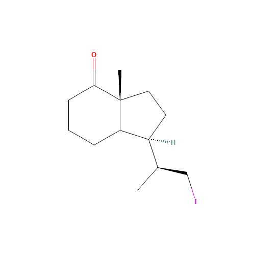 (1R,1'S)-Octahydro-1-(2'-iodo-1'-methylethyl)-7a-methyl-inden-4-one (CAS: 145372-32-3) - Related Chemical Product