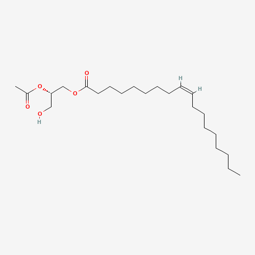 1-Oleoyl-2-acetyl-sn-glycerol (CAS: 86390-77-4) - Chemical Structure and Molecular Formula 