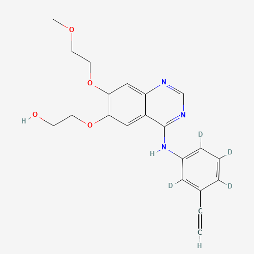 OSI-420-d4, Free Base (Desmethyl Erlotinib-d4) (CAS: 1216420-11-9) - Related Chemical Product