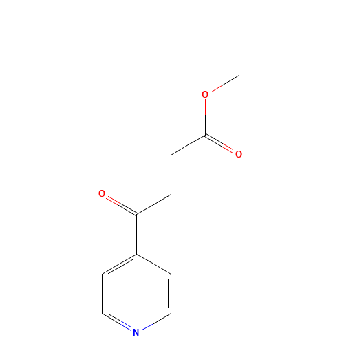 γ-Oxo-4-pyridinebutyric Acid Ethyl Ester (CAS: 25370-46-1) - Chemical Structure and Molecular Formula 
