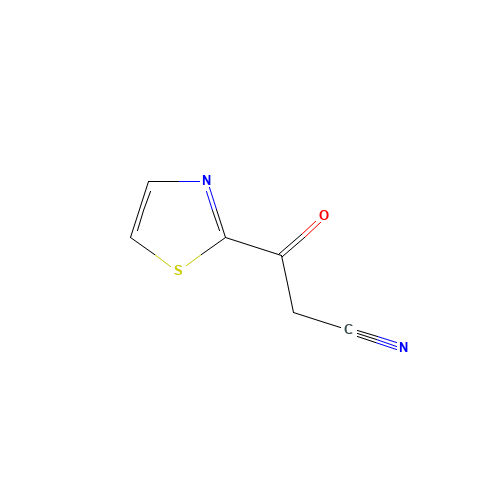 b-Oxo-2-thiazolepropanenitrile (CAS: 314268-27-4) - Chemical Structure and Molecular Formula 