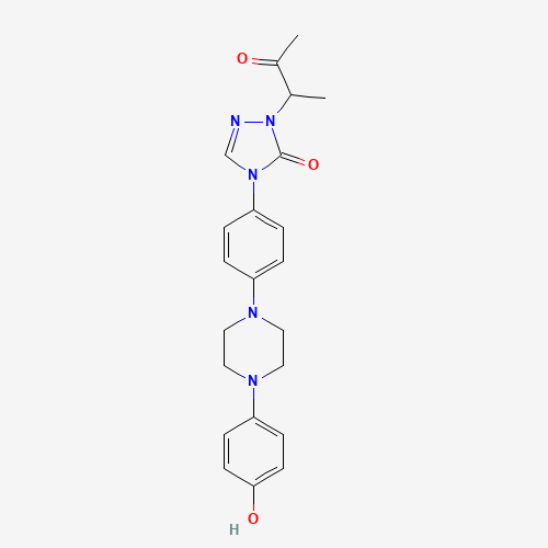 2-[2-(3-Oxobutyl)]-4-{4-[4-(4-hydroxyphenyl)-piperazin-1-yl]-phenyl}-2,4-dihydro-[1,2,4-triazol-3-one (CAS: 112559-69-0) - Related Chemical Product