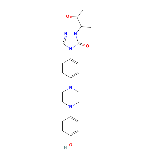 2-[2-(3-Oxobutyl)]-4-{4-[4-(4-hydroxyphenyl)-piperazin-1-yl]-phenyl}-2,4-dihydro-[1,2,4-triazol-3-one (CAS: 112559-69-0) - Related Chemical Product