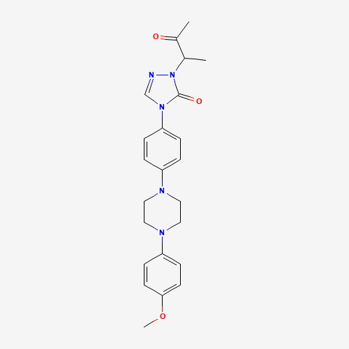2-[2-(3-Oxobutyl)]-4-{4-[4-(4-methoxyphenyl)-piperazin-1-yl]-phenyl}-2,4-dihydro-[1,2,4-triazol-3-one (CAS: 250255-72-2) - Related Chemical Product