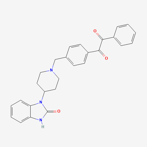 1-(4-{[4-(2-Oxo-2,3-dihydro-1H-benzimidazol-1-yl)piperidin-1-yl]methyl}phenyl)-2-phenylethane-1,2-dione (CAS: 612848-74-5) - Related Chemical Product