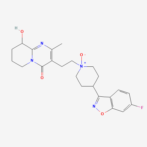 3-{2-[4-(6-Fluoro-1,2-benzoxazol-3-yl)-1-oxido-1-piperidinyl]ethyl}-9-hydroxy-2-methyl-6,7,8,9-tetrahydro-4H-pyrido[1,2-a]pyrimidin-4-one (CAS: 761460-08-6) - Related Chemical Product