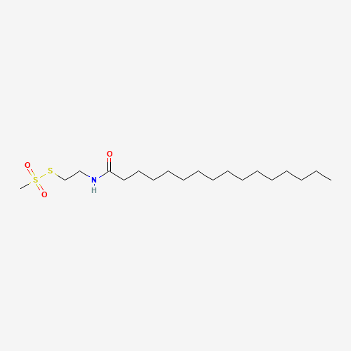 Palmitoyl Aminoethyl Methanethiosulfonate (CAS: 1076199-30-8) - Chemical Structure and Molecular Formula 