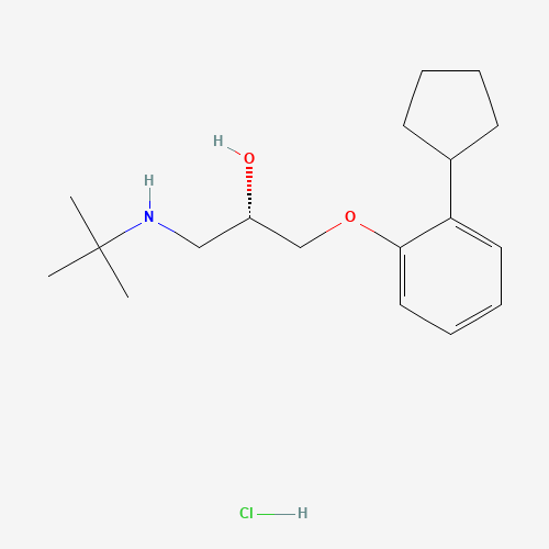 (S)-Penbutolol Hydrochloride (CAS: 28291-30-7) - Chemical Structure and Molecular Formula 