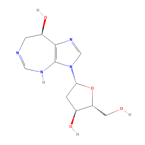 Pentostatin (CAS: 53910-25-1) - Chemical Structure and Molecular Formula 