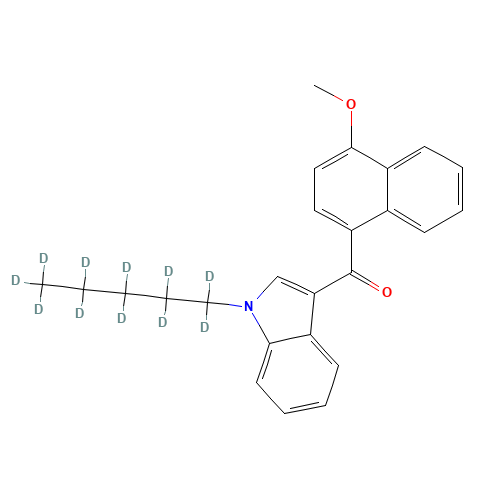 1-(Pentyl-d11)-3-(4-methoxynaphthoyl)indole (CAS: 1346602-60-5) - Chemical Structure and Molecular Formula 