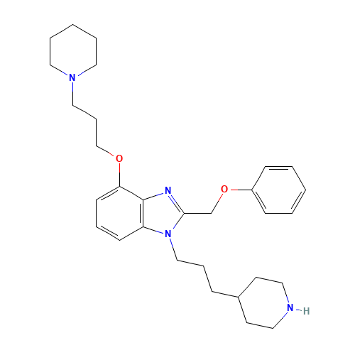 2-(Phenoxymethyl)-4-[3-(1-piperidinyl)propoxy]-1-[3-(4-piperidinyl)propyl]- (CAS: 226416-58-6) - Related Chemical Product
