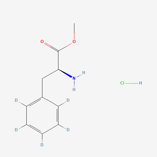 L-Phenylalanine-d5 Methyl Ester Hydrochloride (CAS: 213547-79-6) - Chemical Structure and Molecular Formula 