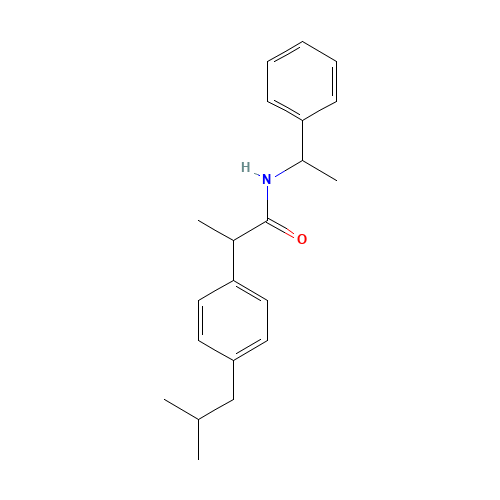 N-(1-Phenylethyl) Ibuprofen Amide (CAS: 105959-56-6) - Related Chemical Product