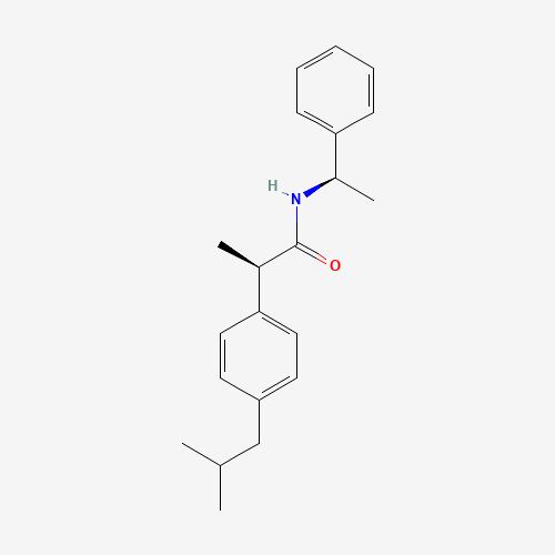 (R,R)-N-(1-Phenylethyl) Ibuprofen Amide (CAS: 121734-80-3) - Chemical Structure and Molecular Formula 
