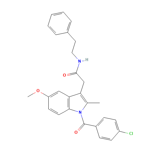 N-(2-Phenylethyl)indomethacin Amide (CAS: 261766-32-9) - Related Chemical Product