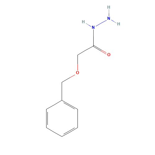 2-(Phenylmethoxy)-acetic Acid Hydrazide (CAS: 39256-35-4) - Chemical Structure and Molecular Formula 