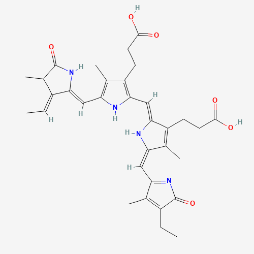 rac-Phycocyanobilin (CAS: 215871-76-4) - Chemical Structure and Molecular Formula 