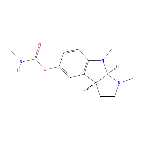 Physostigmine (CAS: 57-47-6) - Chemical Structure and Molecular Formula 