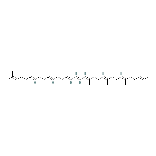 trans-Phytoene (Technical grade) (CAS: 540-04-5) - Chemical Structure and Molecular Formula 