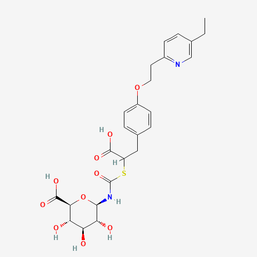 Pioglitazone Thiazolidinedione Ring-opened N-b-D-Glucuronide (CAS: 1296832-76-2) - Related Chemical Product