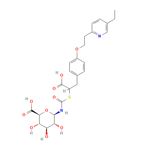 Pioglitazone Thiazolidinedione Ring-opened N-b-D-Glucuronide (CAS: 1296832-76-2) - Related Chemical Product