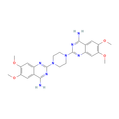 2,2'-(1,4-Piperazinediyl)bis[6,7-dimethoxy-4-quinazolinamine] (CAS: 102839-00-9) - Related Chemical Product