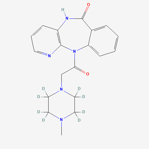Pirenzepine-d8 (CAS: 1189944-02-2) - Chemical Structure and Molecular Formula 