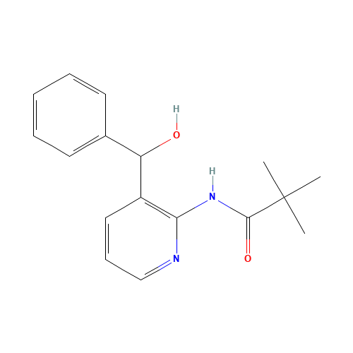 2-Pivaloylamino-3-(a-hydroxybenzyl)pyridine (CAS: 86847-67-8) - Chemical Structure and Molecular Formula 
