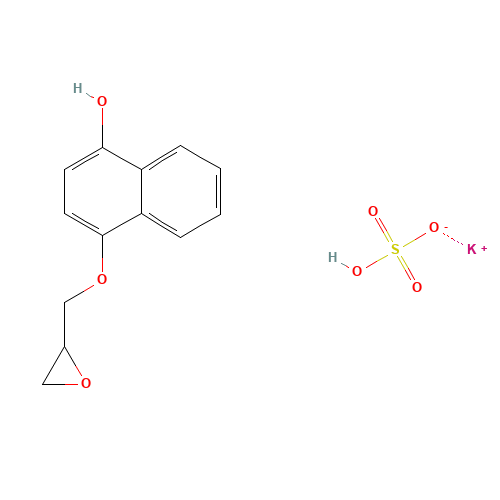 Potassium 1-(2,3-Epoxypropoxy)-4-naphthol Sulfate (CAS: 95648-12-7) - Related Chemical Product