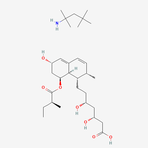 Pravastatin 1,1,3,3-Tetramethylbutylamine (CAS: 151006-14-3) - Chemical Structure and Molecular Formula 