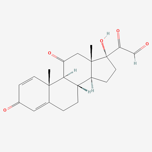 Prednisone 21-Aldehyde (CAS: 70522-55-3) - Chemical Structure and Molecular Formula 