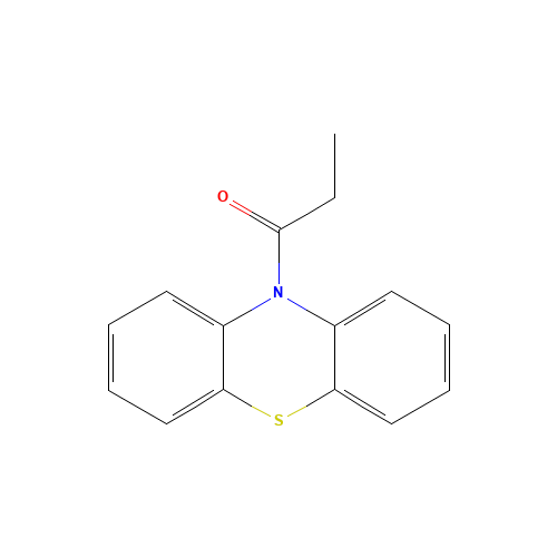 N-Propionyl Phenothiazine (CAS: 6622-75-9) - Chemical Structure and Molecular Formula 