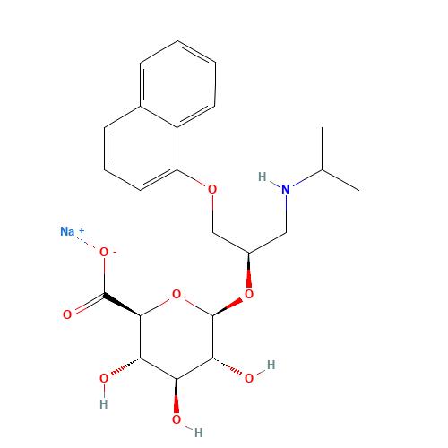 (R)-Propranolol b-D-Glucuronide Sodium Salt (CAS: 87102-70-3) - Related Chemical Product