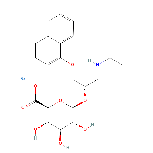 (S)-Propranolol b-D-Glucuronide Sodium Salt (CAS: 87144-73-8) - Related Chemical Product