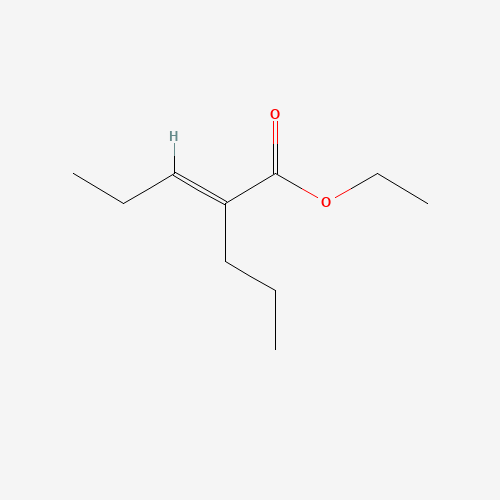 (E/Z)-2-Propyl-2-pentenoic Acid Ethyl Ester (CAS: 90124-74-6) - Chemical Structure and Molecular Formula 