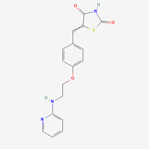 5-[4-[N-(2-Pyridylamino)ethoxy]benzylidene]thiazolidine-2,4-dione (CAS: 643764-88-9) - Related Chemical Product