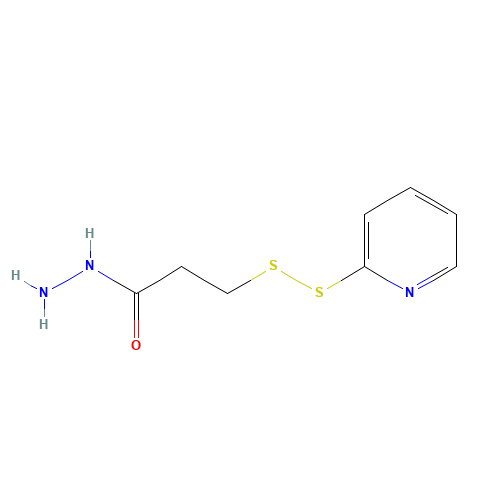 3-(2-Pyridyldithio)propanoic Acid Hydrazide (CAS: 115616-51-8) - Chemical Structure and Molecular Formula 