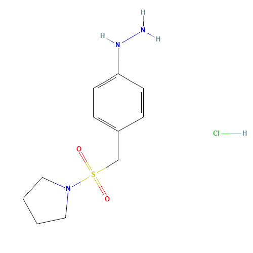 4-(1-Pyrrolidinylsulforylmenthyl)phenylhydrazine Hydrochloride (CAS: 334981-11-2) - Related Chemical Product