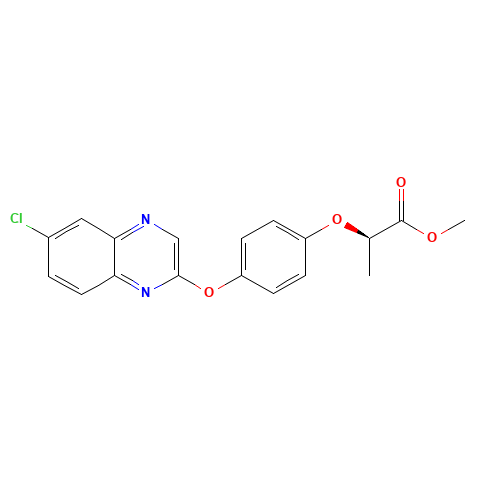 (R)-Quizalofop Methyl (CAS: 76578-71-7) - Chemical Structure and Molecular Formula 