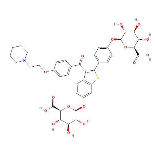 Raloxifene 6,4'-Bis-b-D-glucuronide (CAS: 182507-20-6) - Related Chemical Product