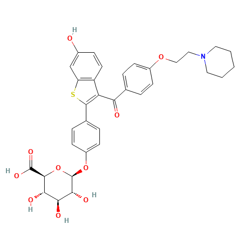 Raloxifene 4'-Glucuronide (CAS: 182507-22-8) - Related Chemical Product