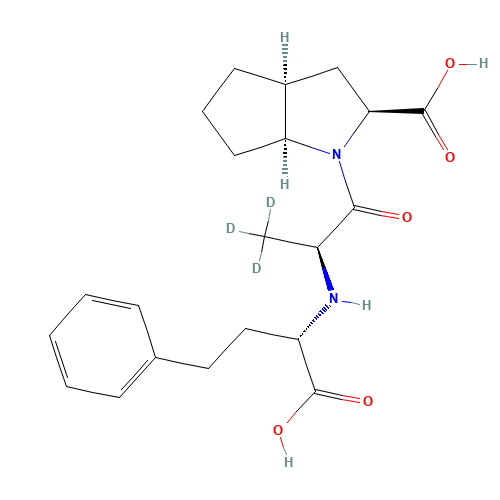 Ramiprilat-d3 (CAS: 1356933-70-4) - Chemical Structure and Molecular Formula 