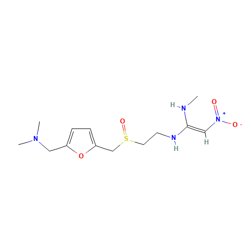 Ranitidine S-Oxide (CAS: 73851-70-4) - Chemical Structure and Molecular Formula 