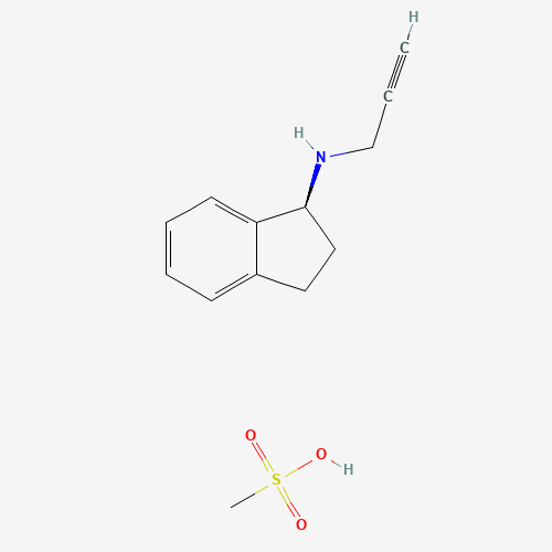 (S)-Rasagiline Mesylate (CAS: 202464-89-9) - Chemical Structure and Molecular Formula 