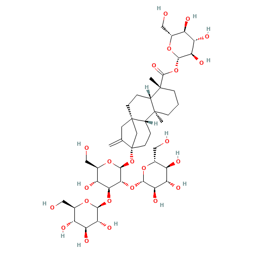 Rebaudioside A (CAS: 58543-16-1) - Chemical Structure and Molecular Formula 
