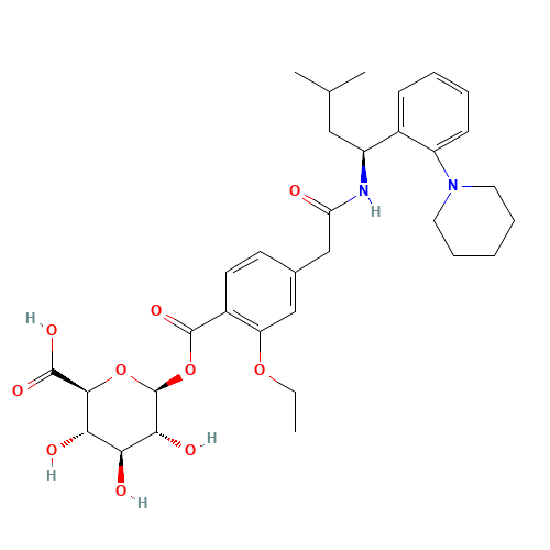 Repaglinide Acyl-b-D-glucuronide (CAS: 1309112-13-7) - Related Chemical Product