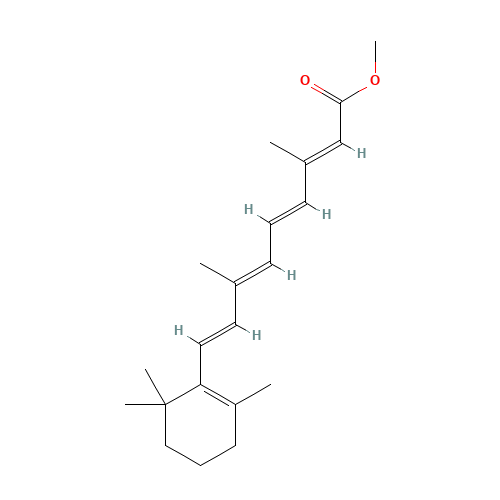all-trans-Retinoic Acid Methyl Ester (CAS: 339-16-2) - Chemical Structure and Molecular Formula 