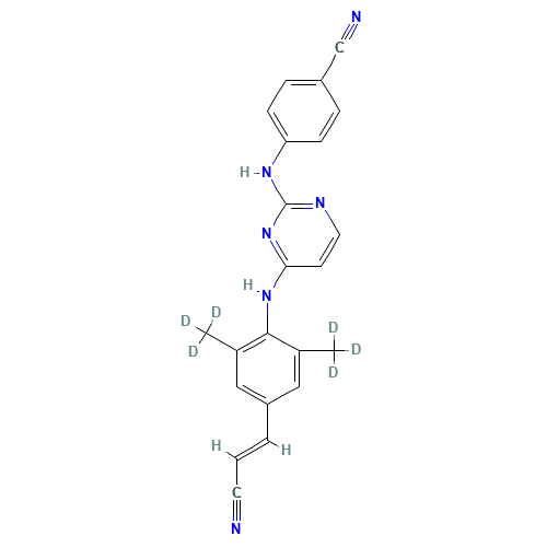 Rilpivirine-d6 (CAS: 1312424-26-2) - Related Chemical Product
