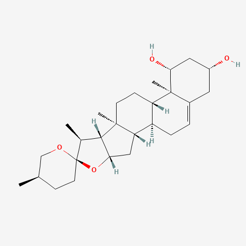 Ruscogenin (CAS: 472-11-7) - Chemical Structure and Molecular Formula 